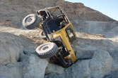 Kevin flops his jeep